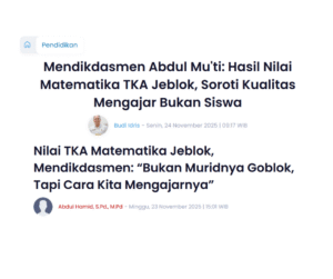 Matematika Jeblok? Tentu Saja, Pak Menteri!